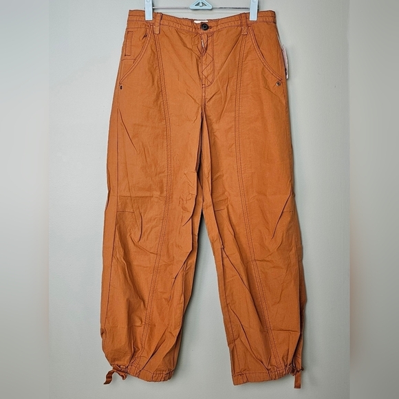 Pilcro Anthropologie Women's Tactical Utility Pants, Multiple Pockets, Brown - Picture 7 of 16